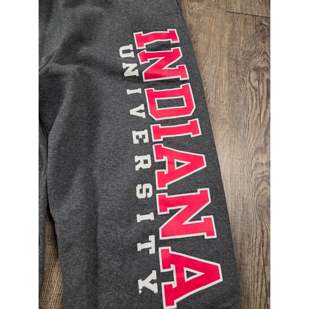 Champion Indiana University Hoosiers Gray Jogger Sweatpants Adult Medium - Picture 2 of 6